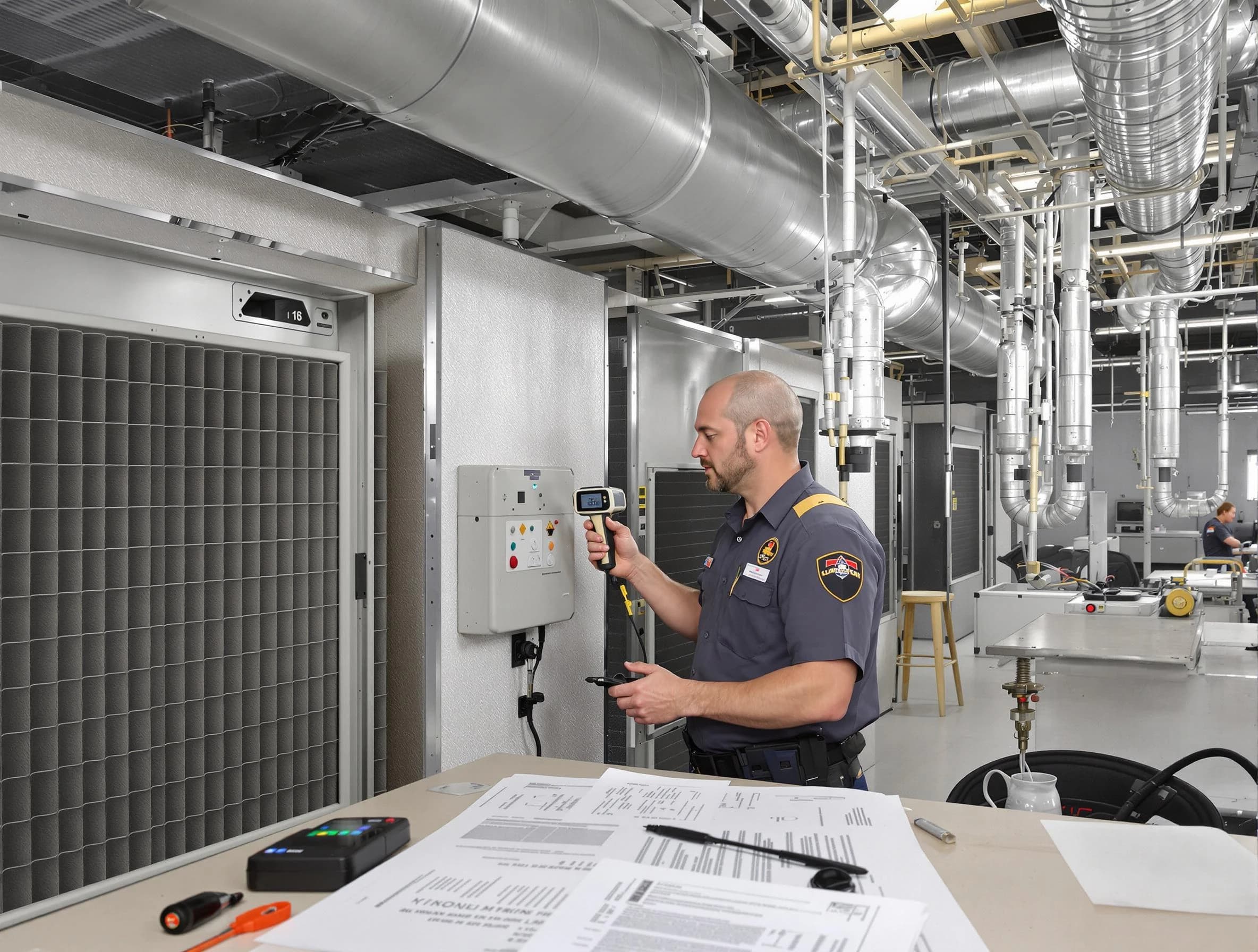 Professional filter system inspection by Lakeside Air Duct Cleaning in Lakeside