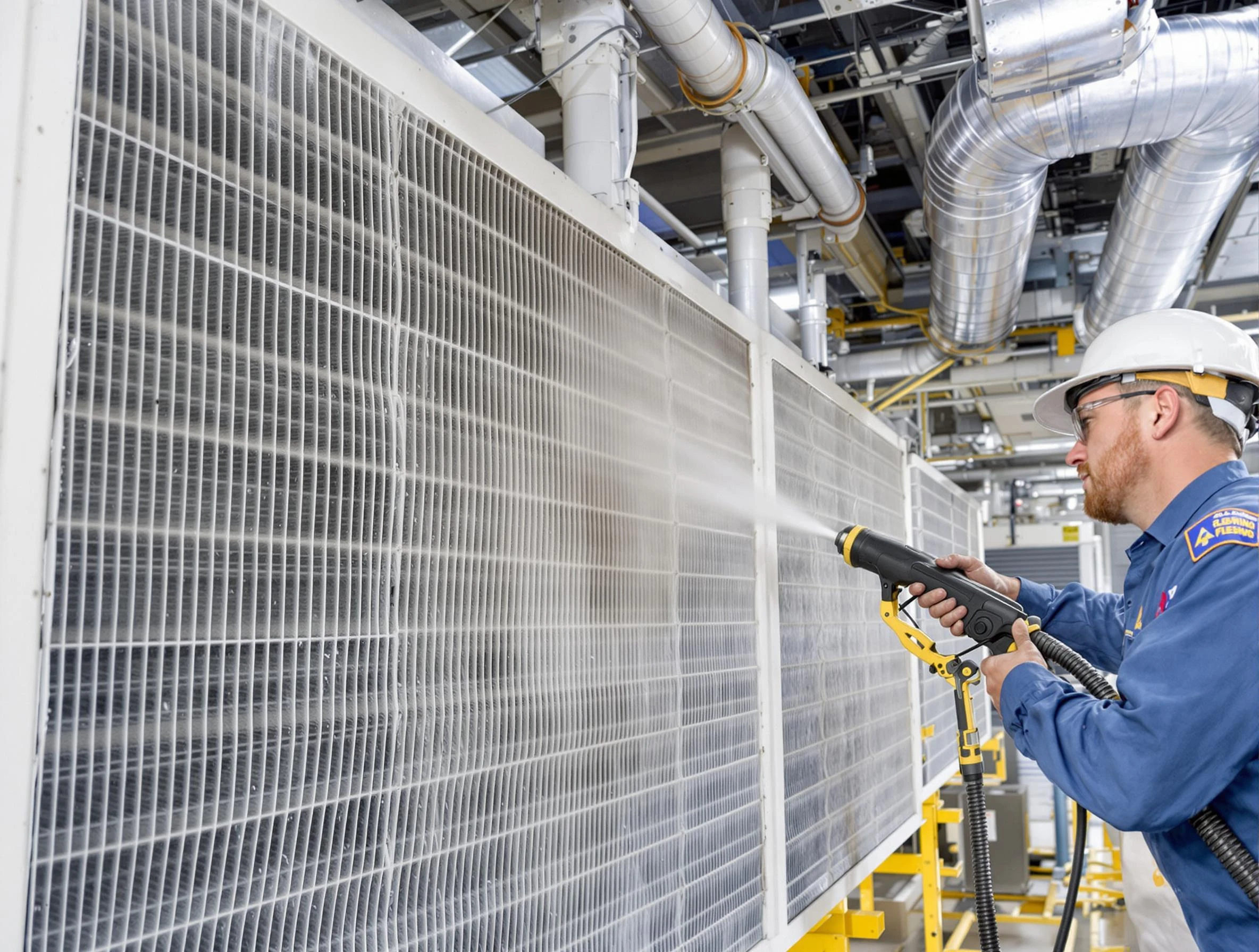 Professional commercial coil cleaning by Lakeside Air Duct Cleaning in Lakeside