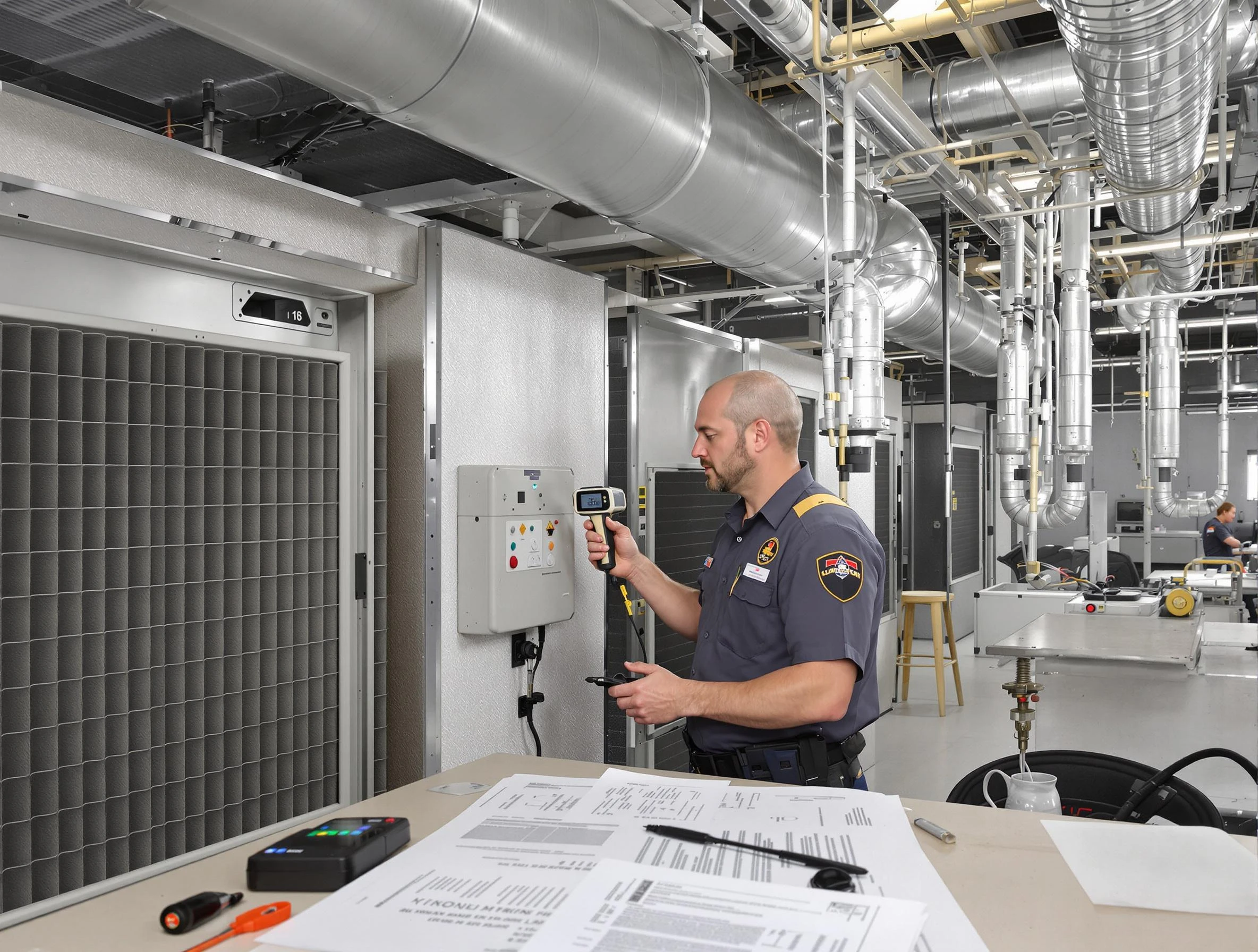 Professional filter system inspection by Lakeside Air Duct Cleaning in Lakeside